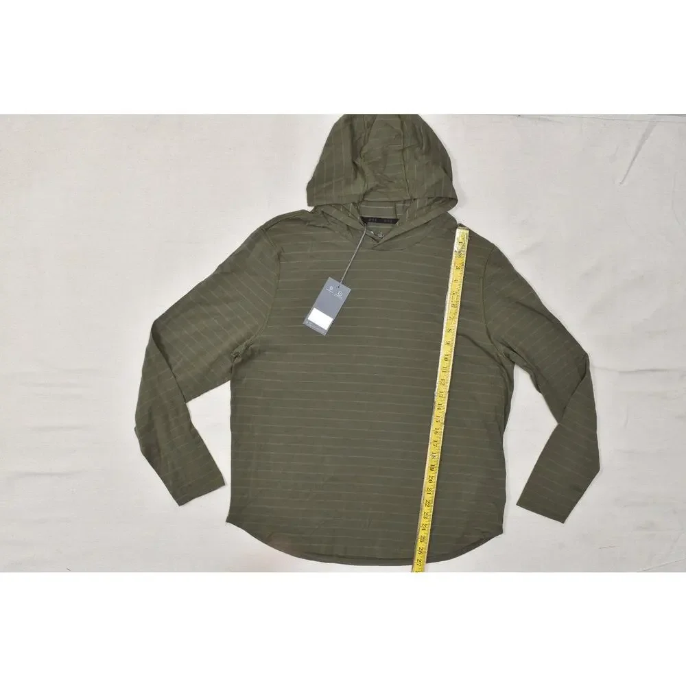 VRST Essential Hoodie Striped UV Protect Breathable Long Sleeve Green Size L NEW - Picture 3 of 8
